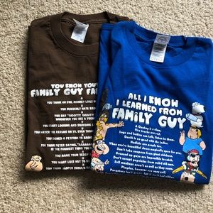 2 family guy t-shirts